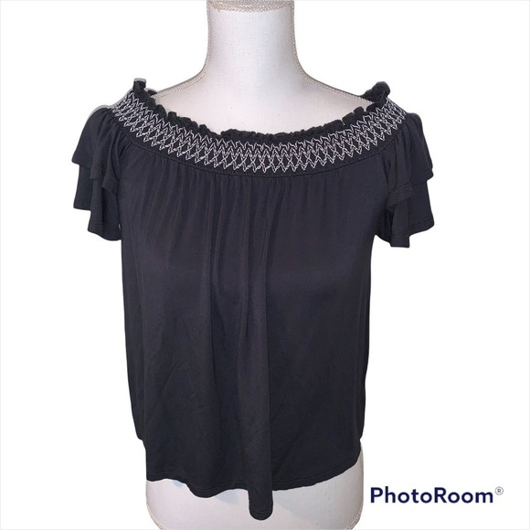 Soft & Sexy American Eagle 🦅 Off Shoulder Tee, sz S - Picture 3 of 5